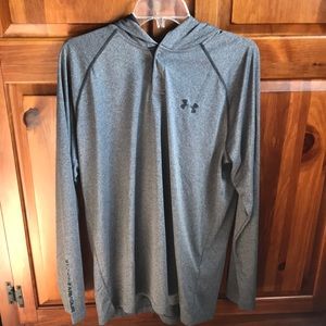 Brand New Grey Under Armour Hooded Shirt Size L